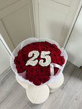 50 Naomi Red Roses - with gyp numbers