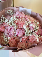 Bouquet of Peony and Rose Spray