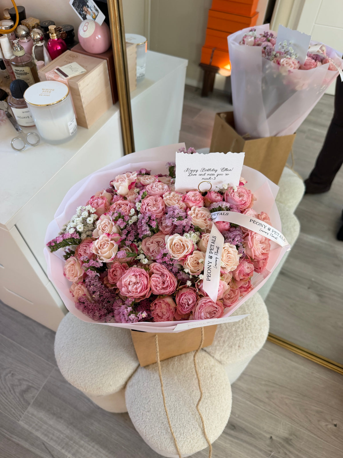 Rosé Bijou Medium Mixed Bouquet