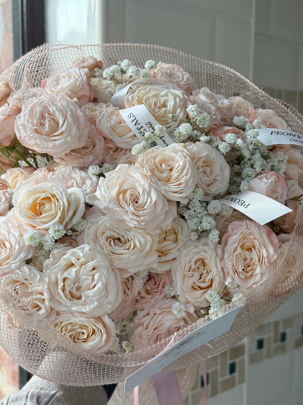 Blush Opaline Medium Mixed Bouquet