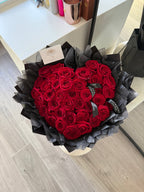 Heart Shaped Red Naomi Roses
