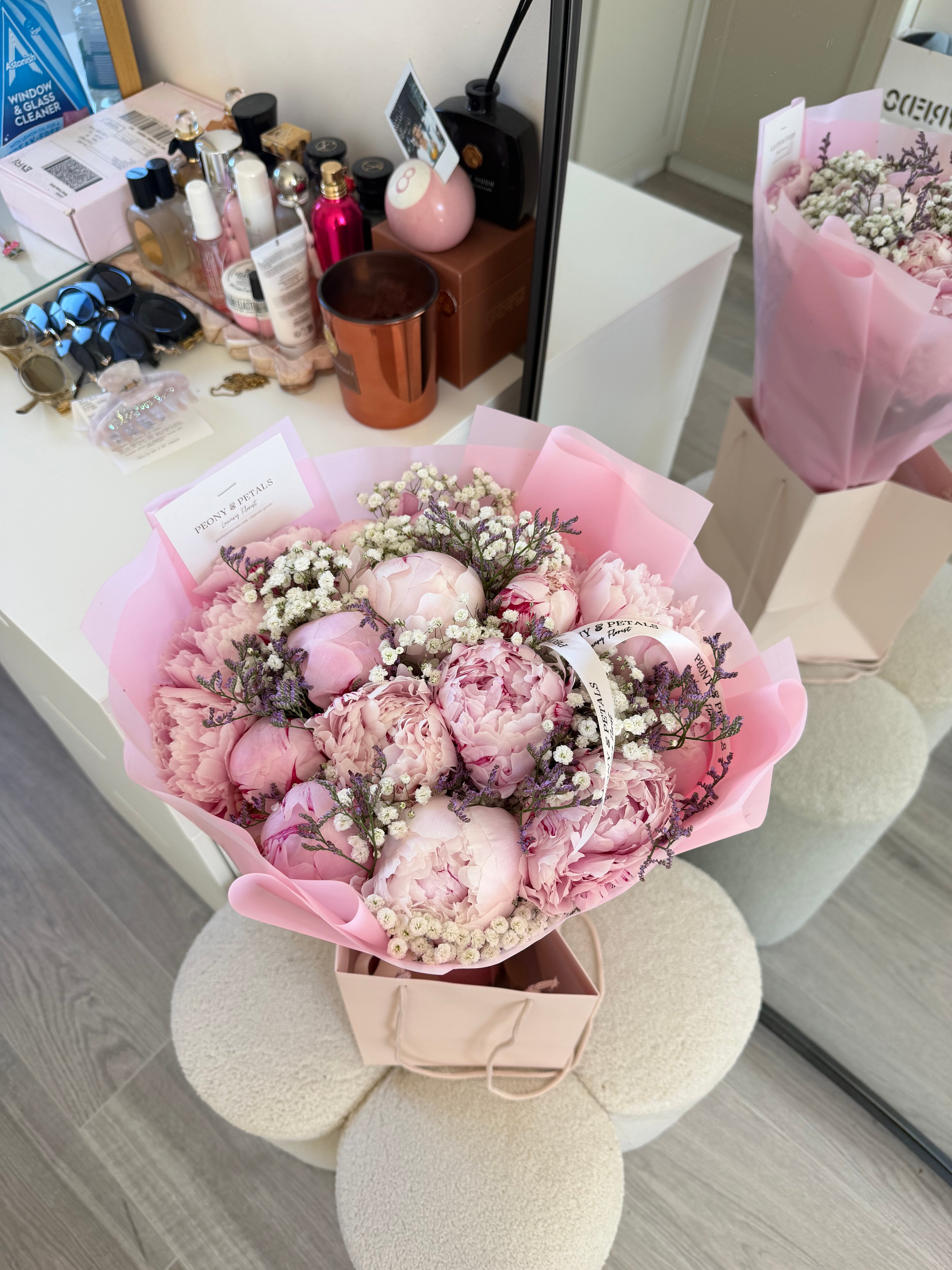 20 peony stem with filler