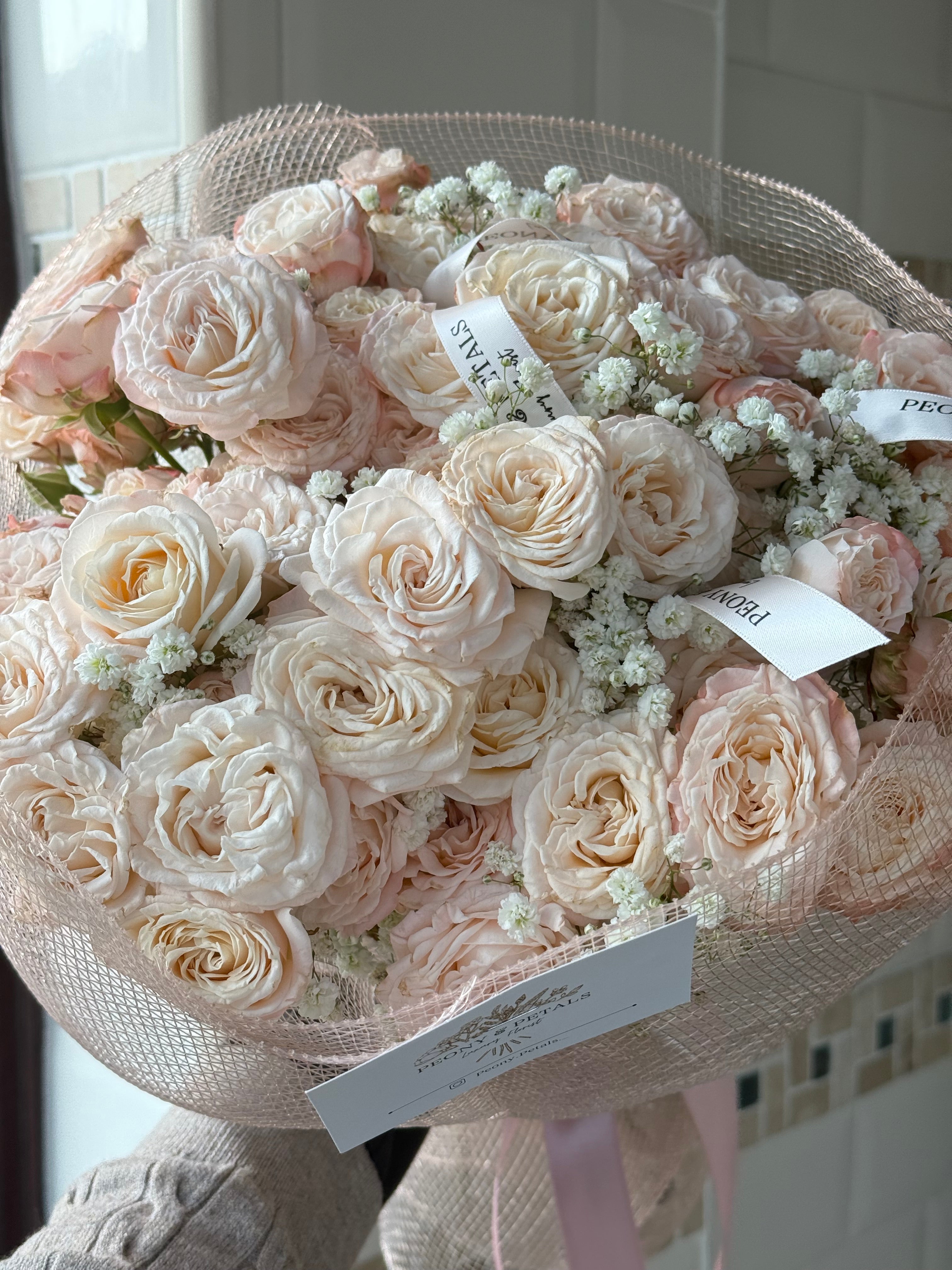 Blush Opaline Medium Mixed Bouquet