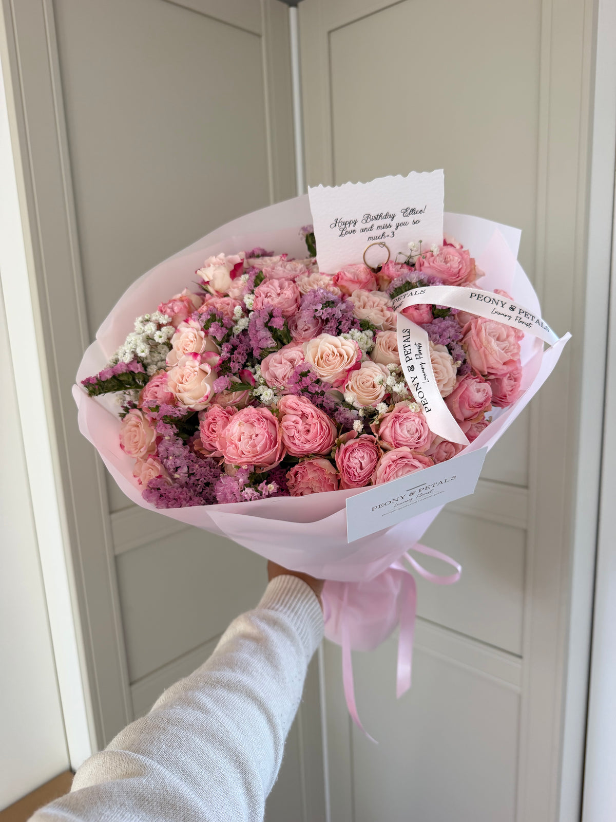 Rosé Bijou Medium Mixed Bouquet