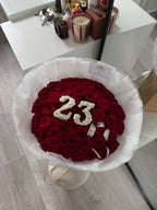 50 Naomi Red Roses - with gyp numbers