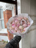 20 Pink Peonies with Gyp