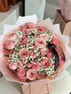 Rose Ballerina Medium Mixed Bouquet - Light