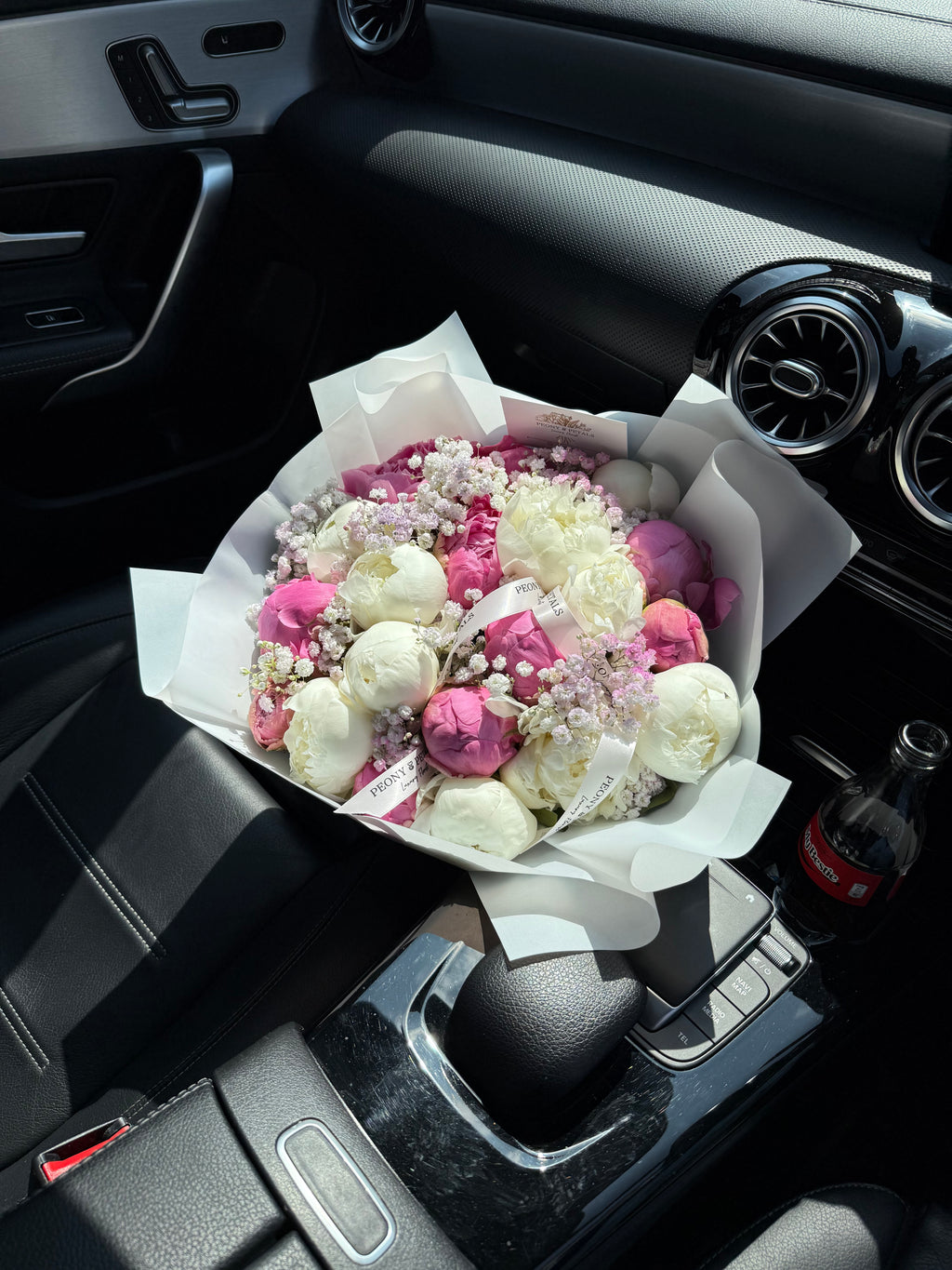 20 Peonies Mixed with Gyp