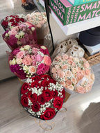 15 Naomi Red Roses With Gyp