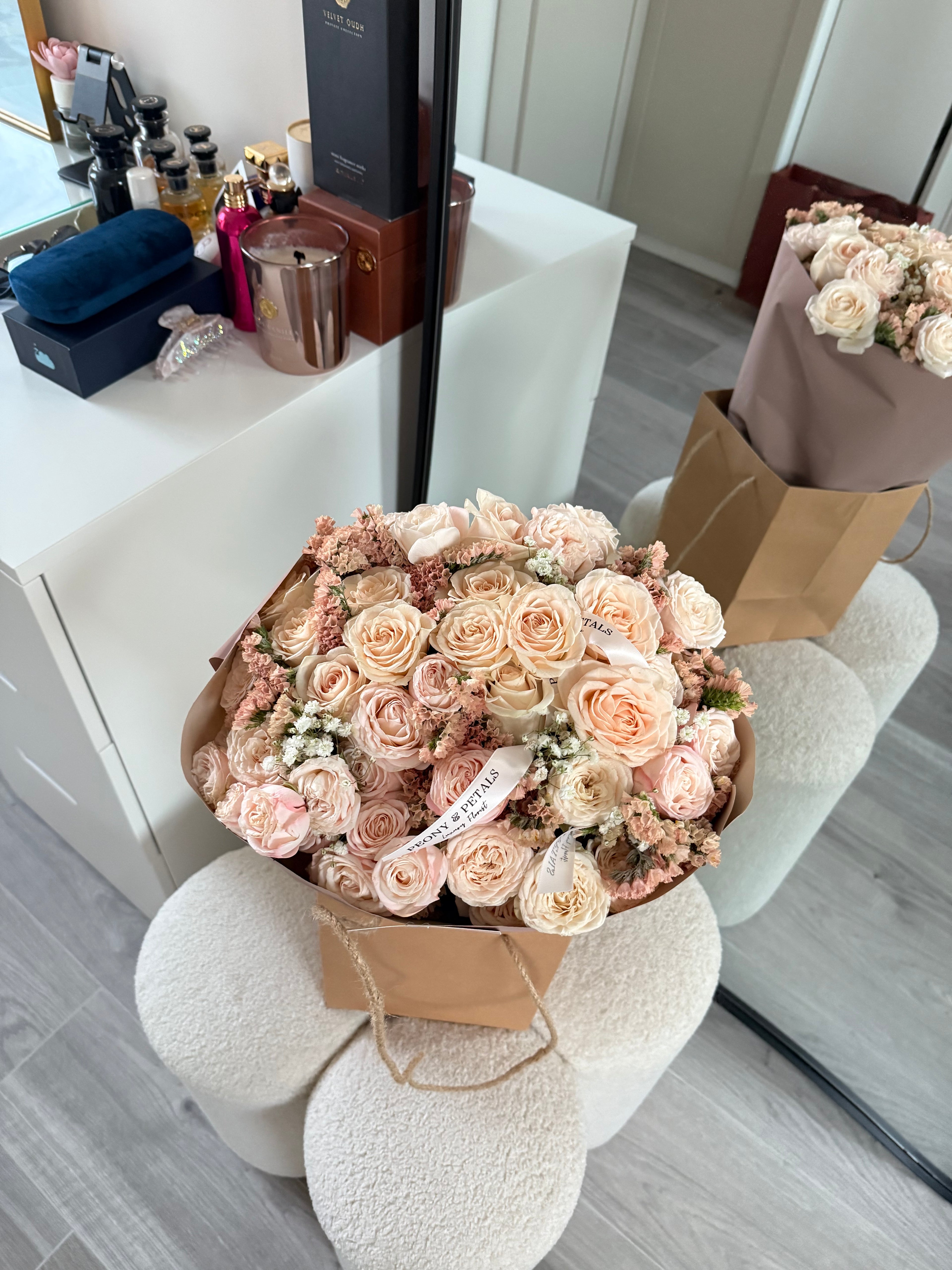 Moonlit Blush Medium Mixed Bouquet