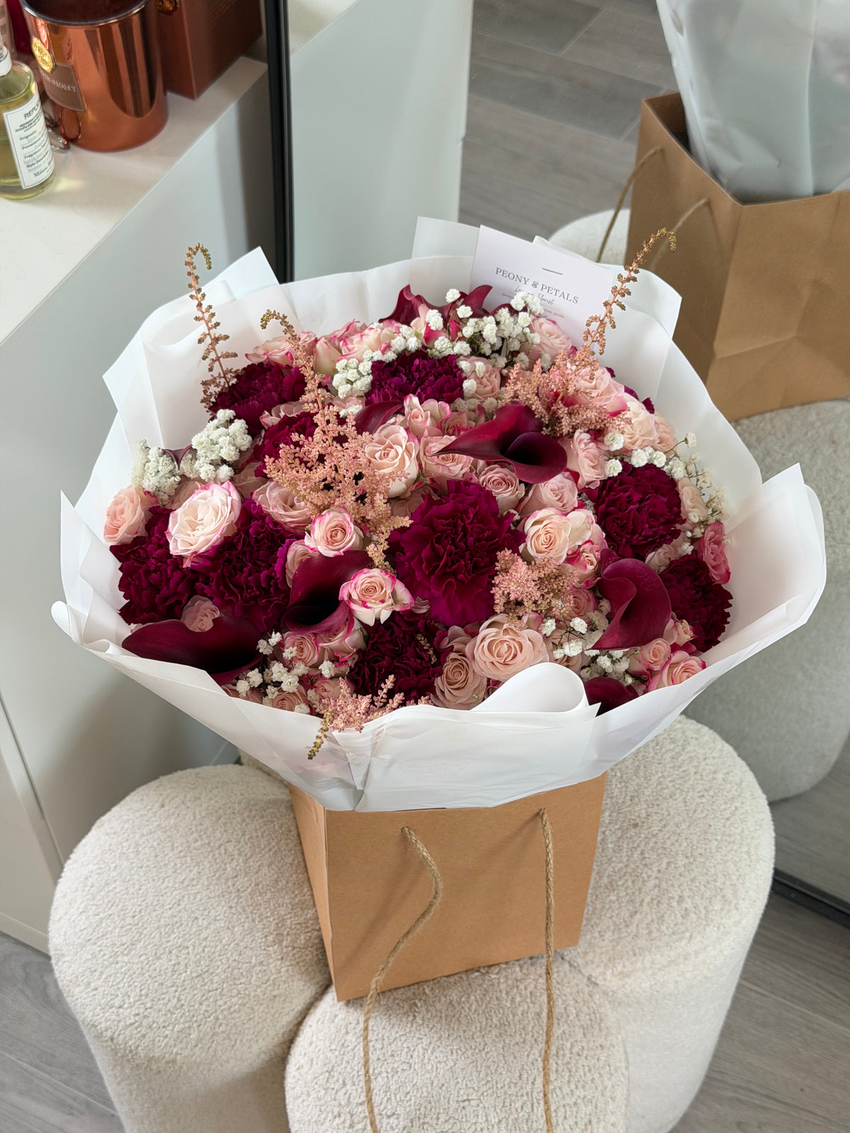 Velours Rosé Large Bouquet