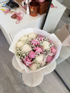 15 Peony Stems with Gyp | Mixed