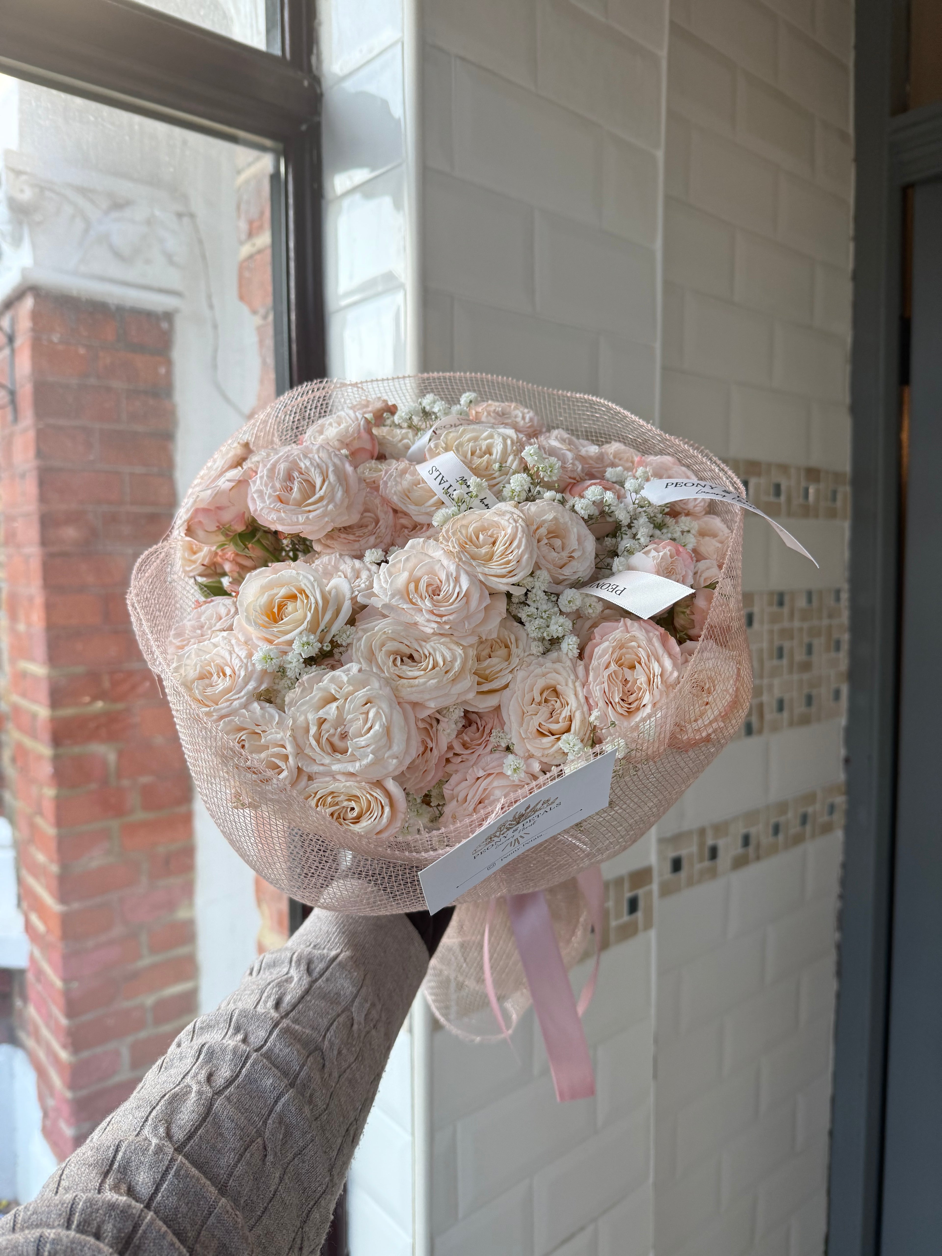 Blush Opaline Medium Mixed Bouquet
