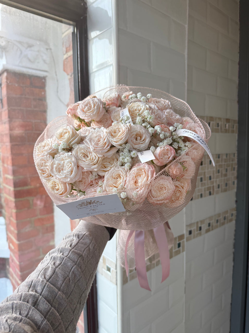 Blush Opaline Medium Mixed Bouquet