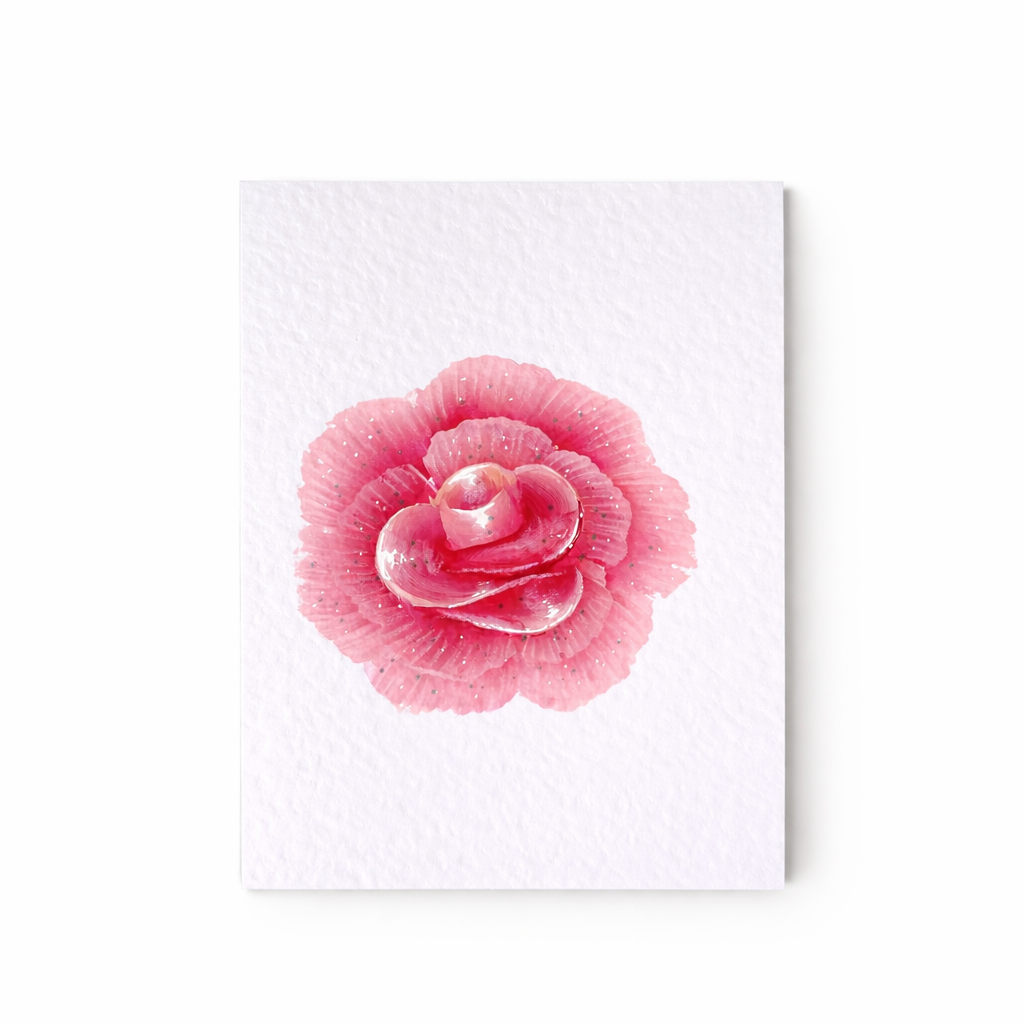 Bespoke Flower Cards - Pink