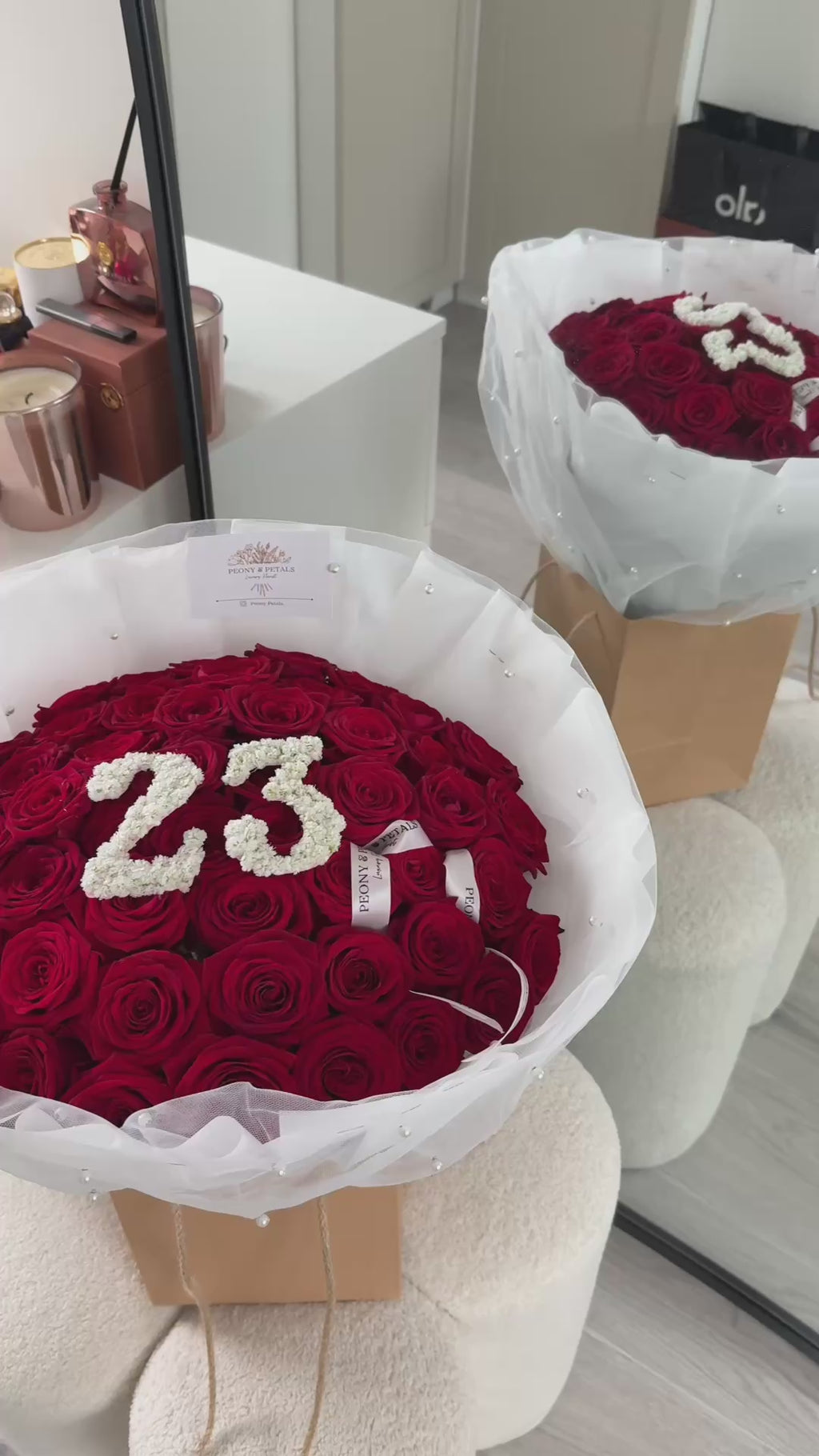 50 Naomi Red Roses - with gyp numbers